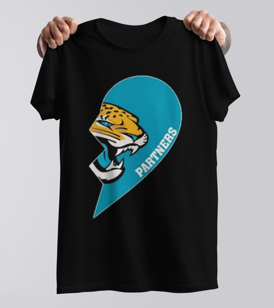 Jacksonville Jaguars Partners Half Heart T-Shirt