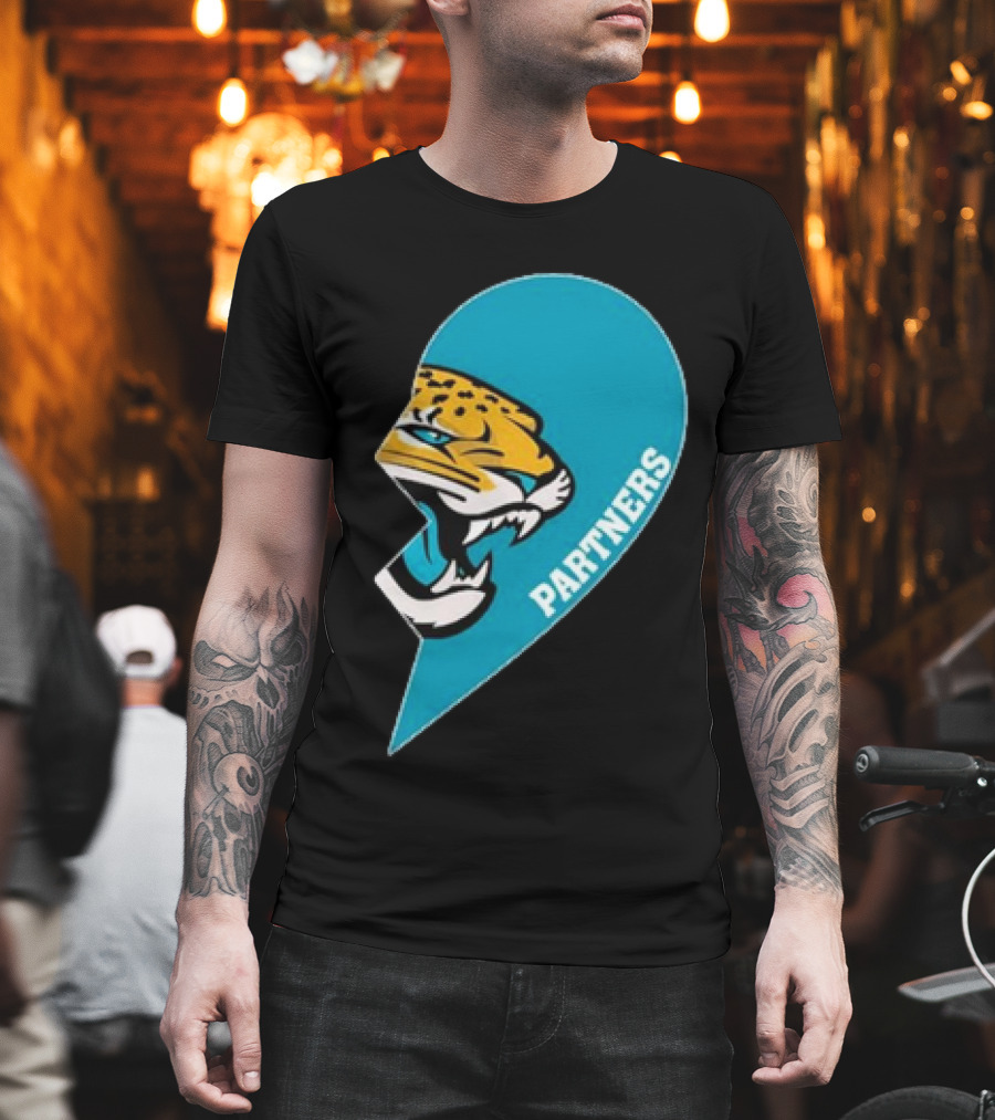 Jacksonville Jaguars Partners Half Heart T-Shirt