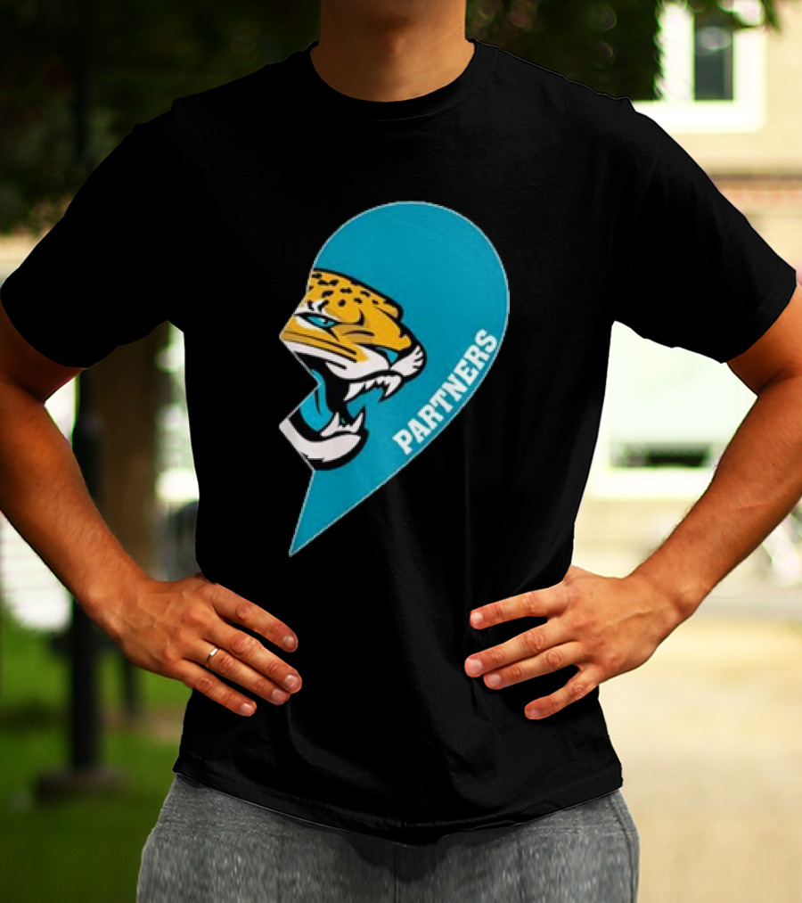 Jacksonville Jaguars Partners Half Heart T-Shirt