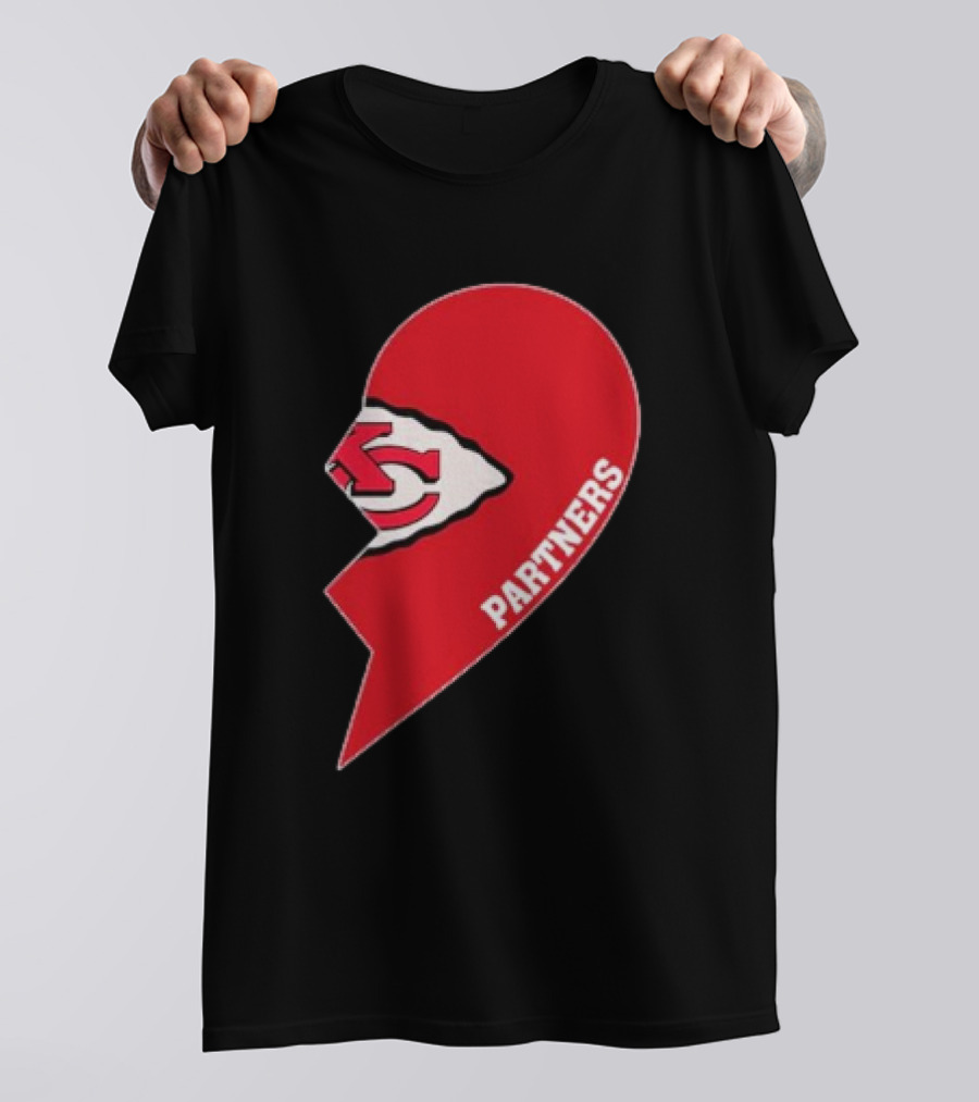 Kansas City Chiefs Partners Half Heart T-Shirt