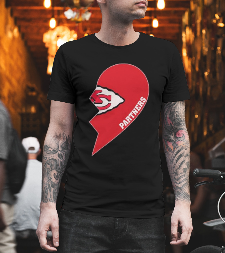 Kansas City Chiefs Partners Half Heart T-Shirt