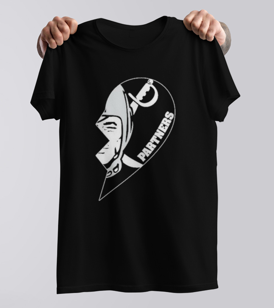 Las Vegas Raiders Partners Broken Heart T-Shirt