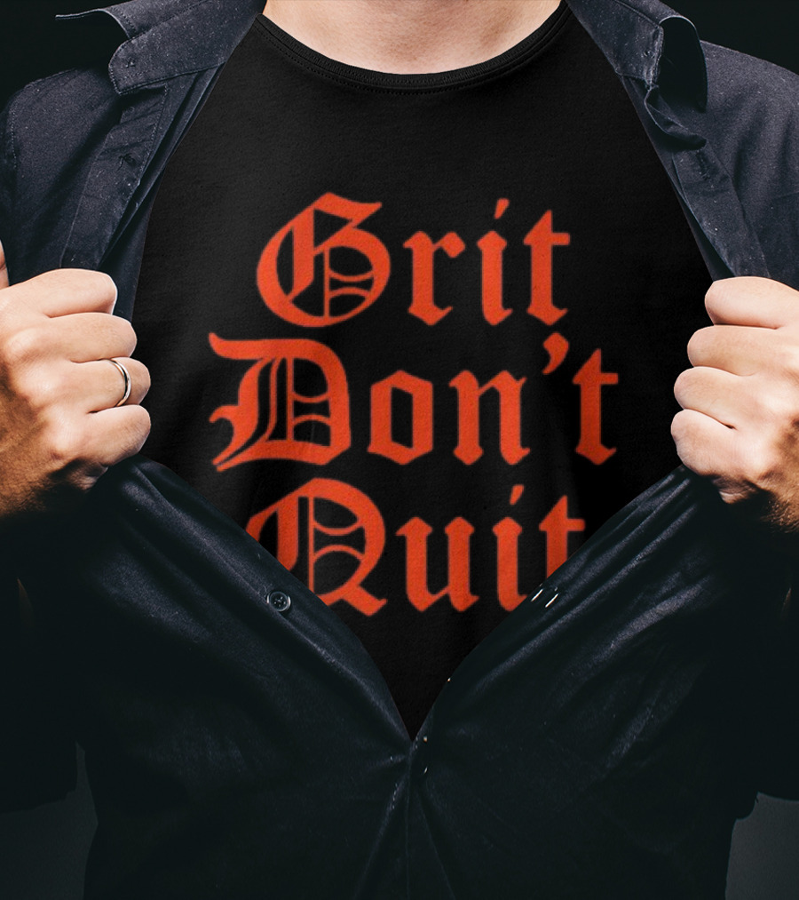Detroit Grit Don't Quit Baseball T-Shirt