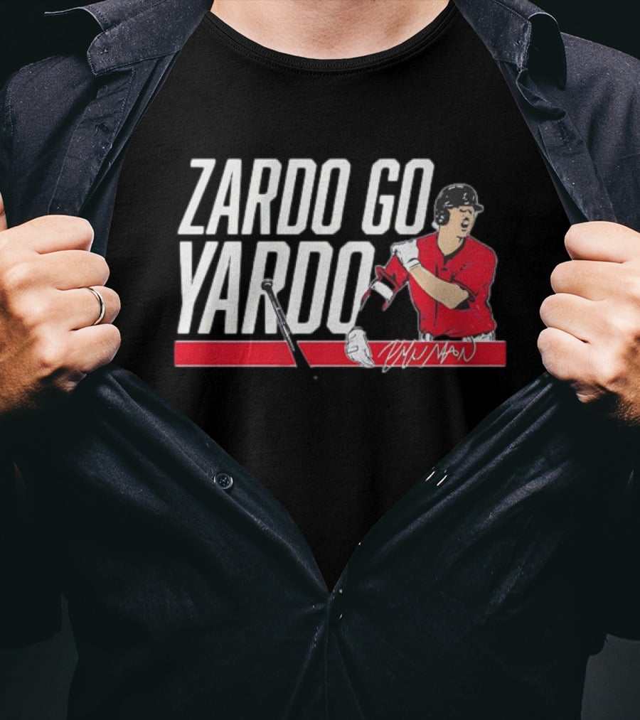 Kyle Manzardo Zardo Go Yardo Baseball Cleveland Guardians T-Shirt