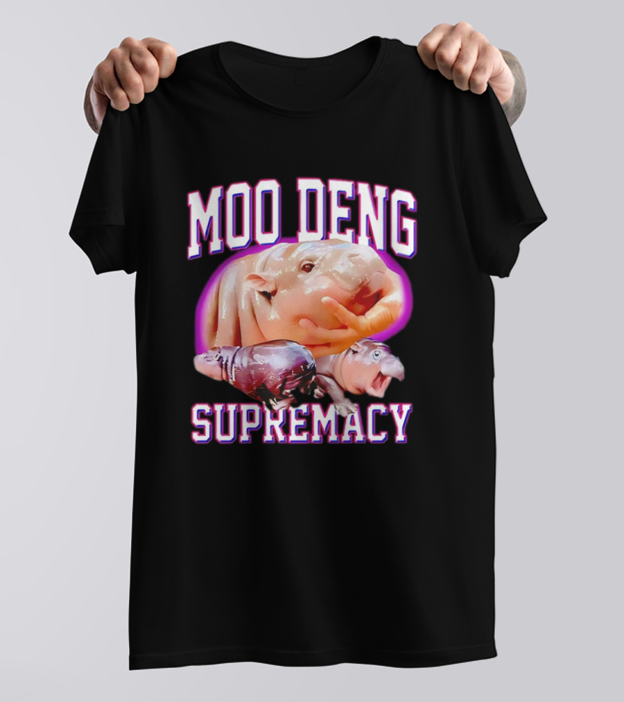 Moo Deng Supremacy Hippo Trio T-Shirt