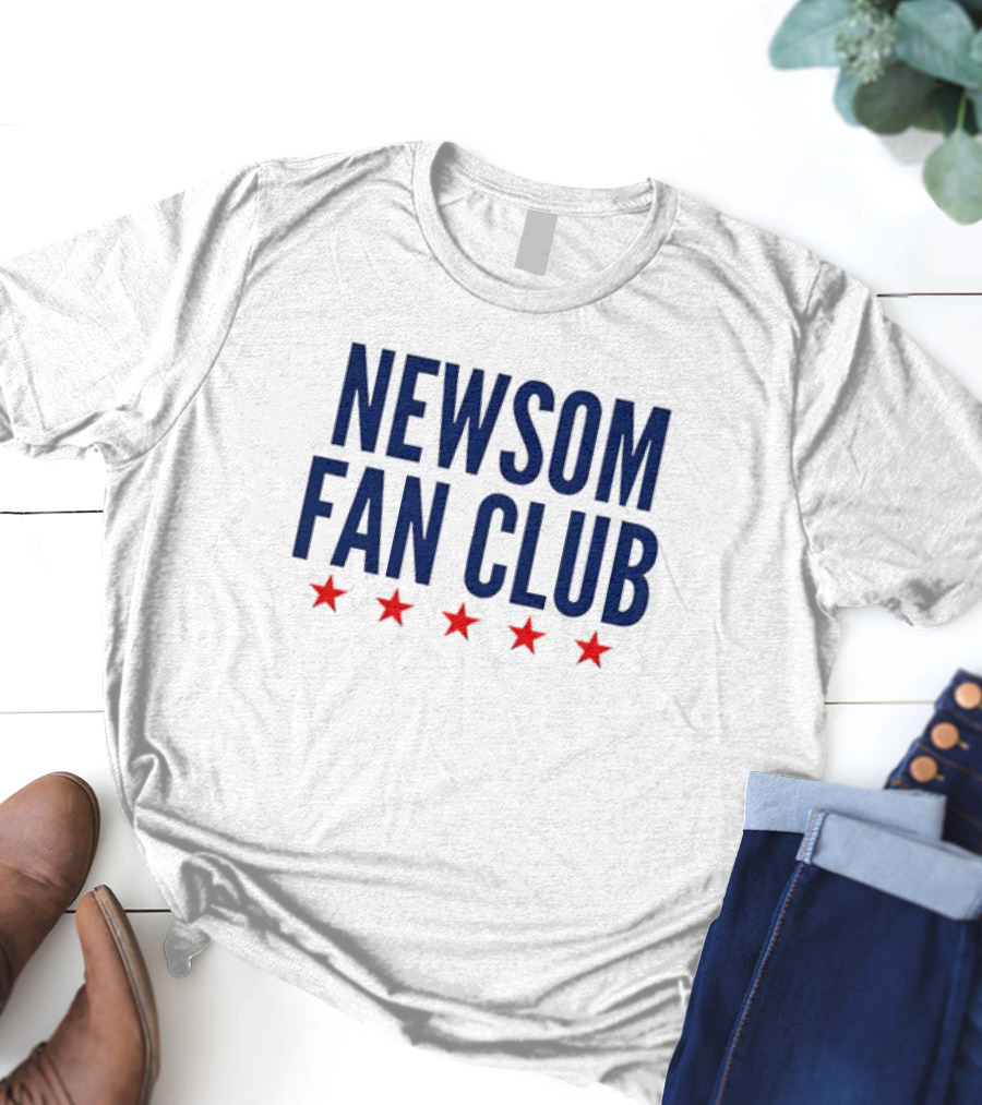 Newsom Fan Club Five Red Stars T-Shirt