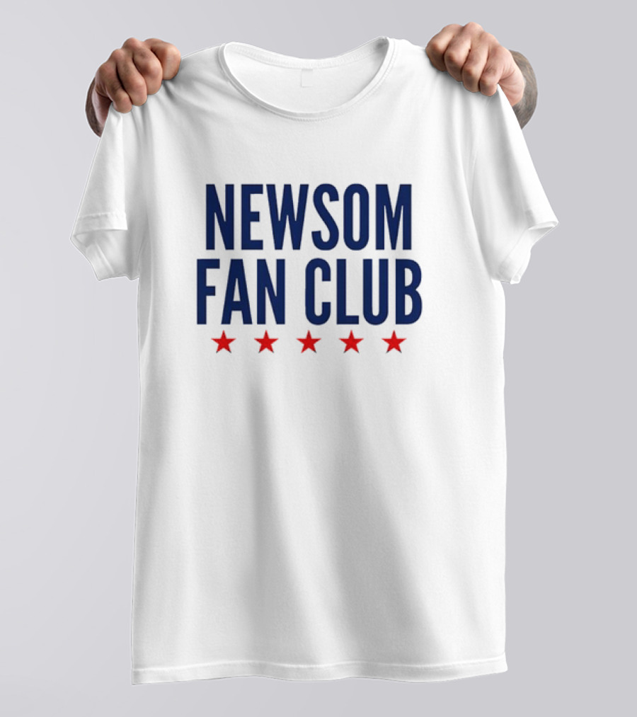 Newsom Fan Club Five Red Stars T-Shirt
