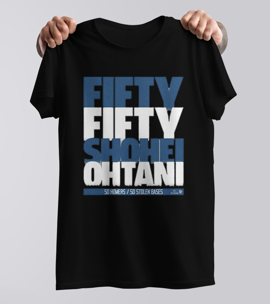 Fifty Fifty Shohei Ohtani 50 Homers 50 Stolen Bases T-Shirt