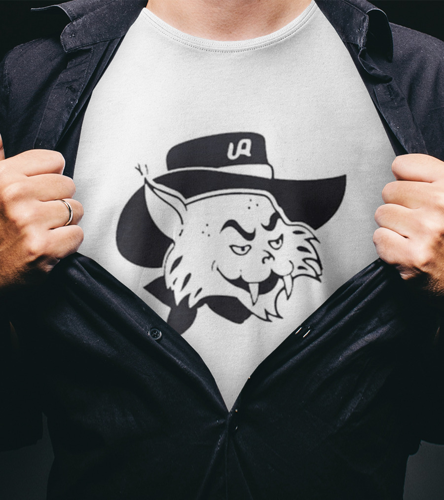 Arizona Wildcats UA Mascot Cowboy Hat T-Shirt