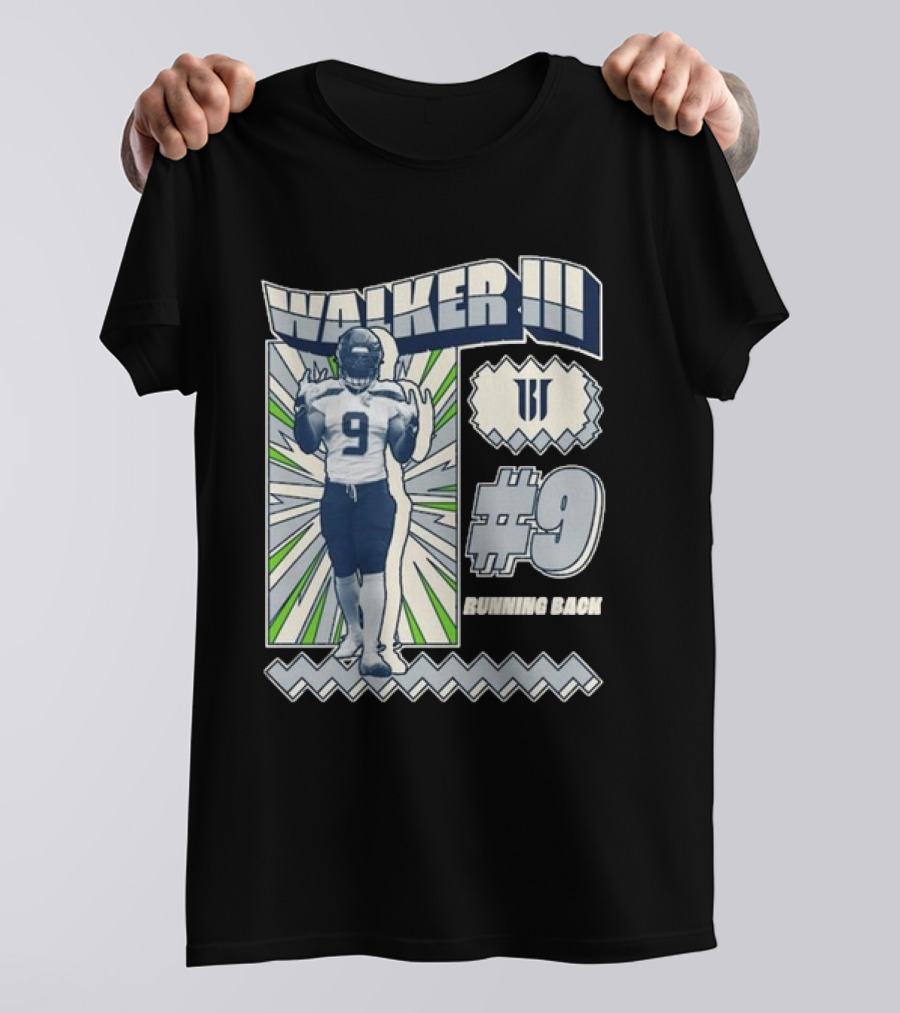 Walker III #9 Running Back T-Shirt