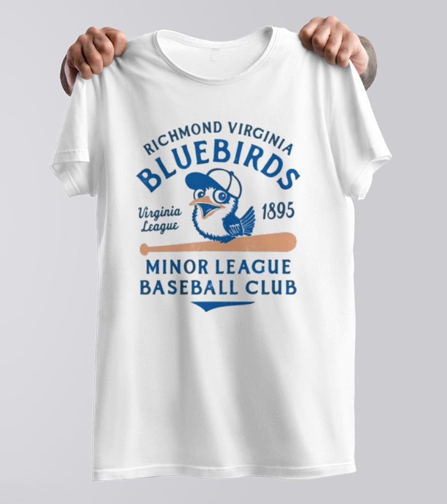 Richmond Virginia Bluebirds 1895 Minor League Baseball Club Virginia League T-Shirt