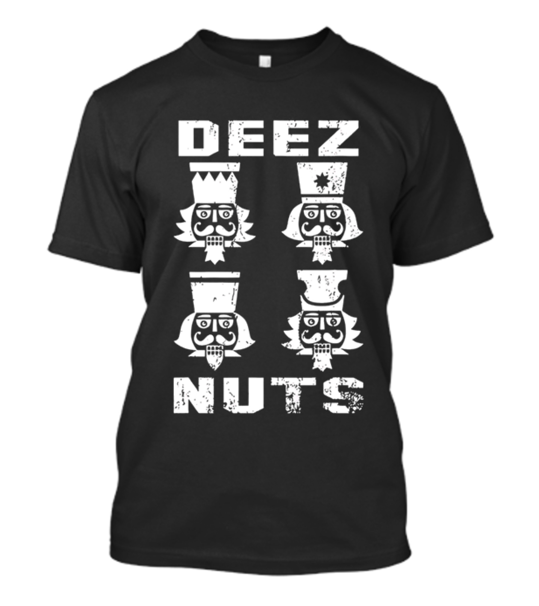 DEEZ NUTS Christmas Nutcracker Quartet T-Shirt