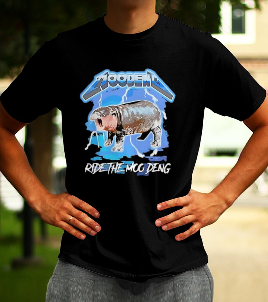 Moo Deng Ride The Moo Deng Electric Hippo T-Shirt
