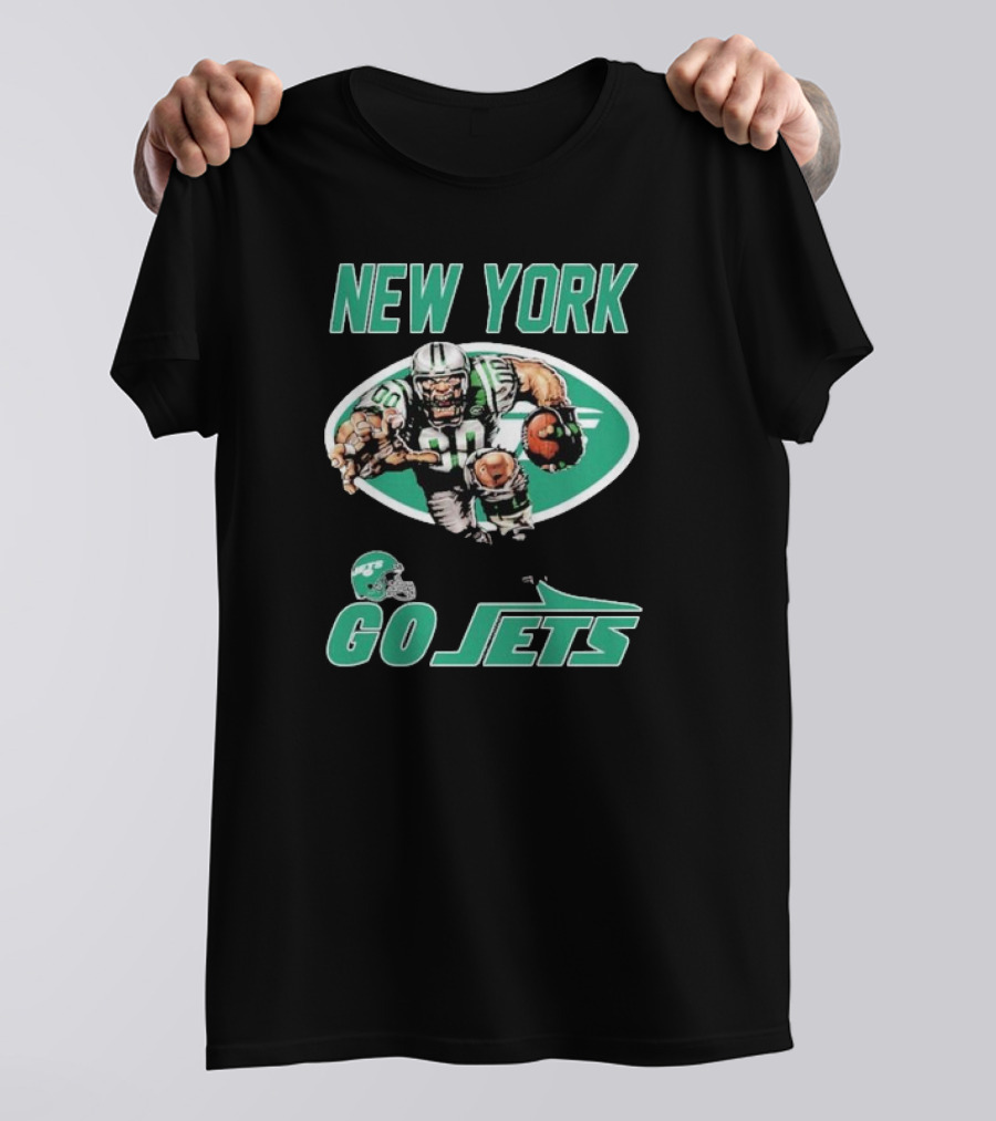 New York Jets Football Player Mascot Go Jets T-Shirt