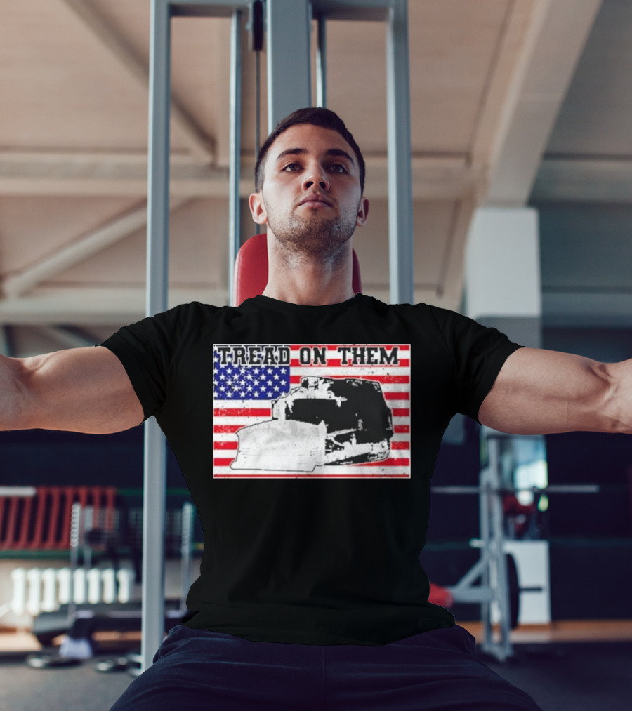 Tread On Them American Flag Killdozer T-Shirt