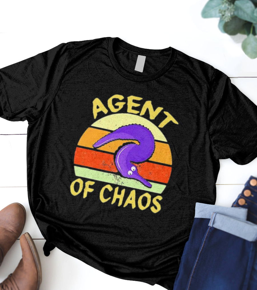 Agent Of Chaos Worm On String Retro T-Shirt