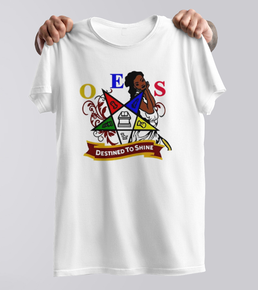 OES Eastern Star Destined To Shine Cartoon T-Shirt