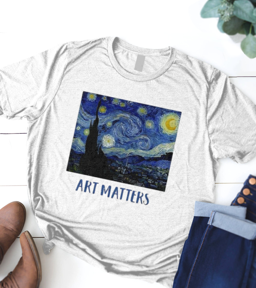 Starry Night Vincent Van Gogh Art Matters Iconic T-Shirt