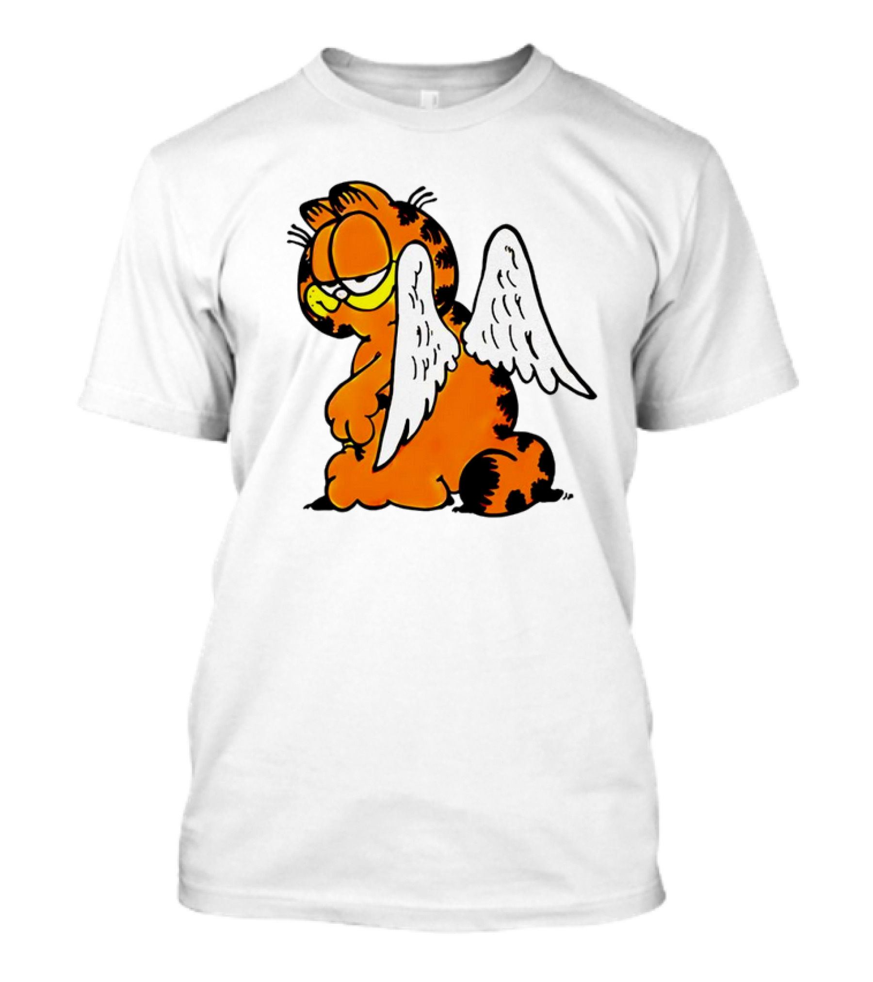 Angel Garfield Funny Vintage Comic Character With Wings T-Shirt