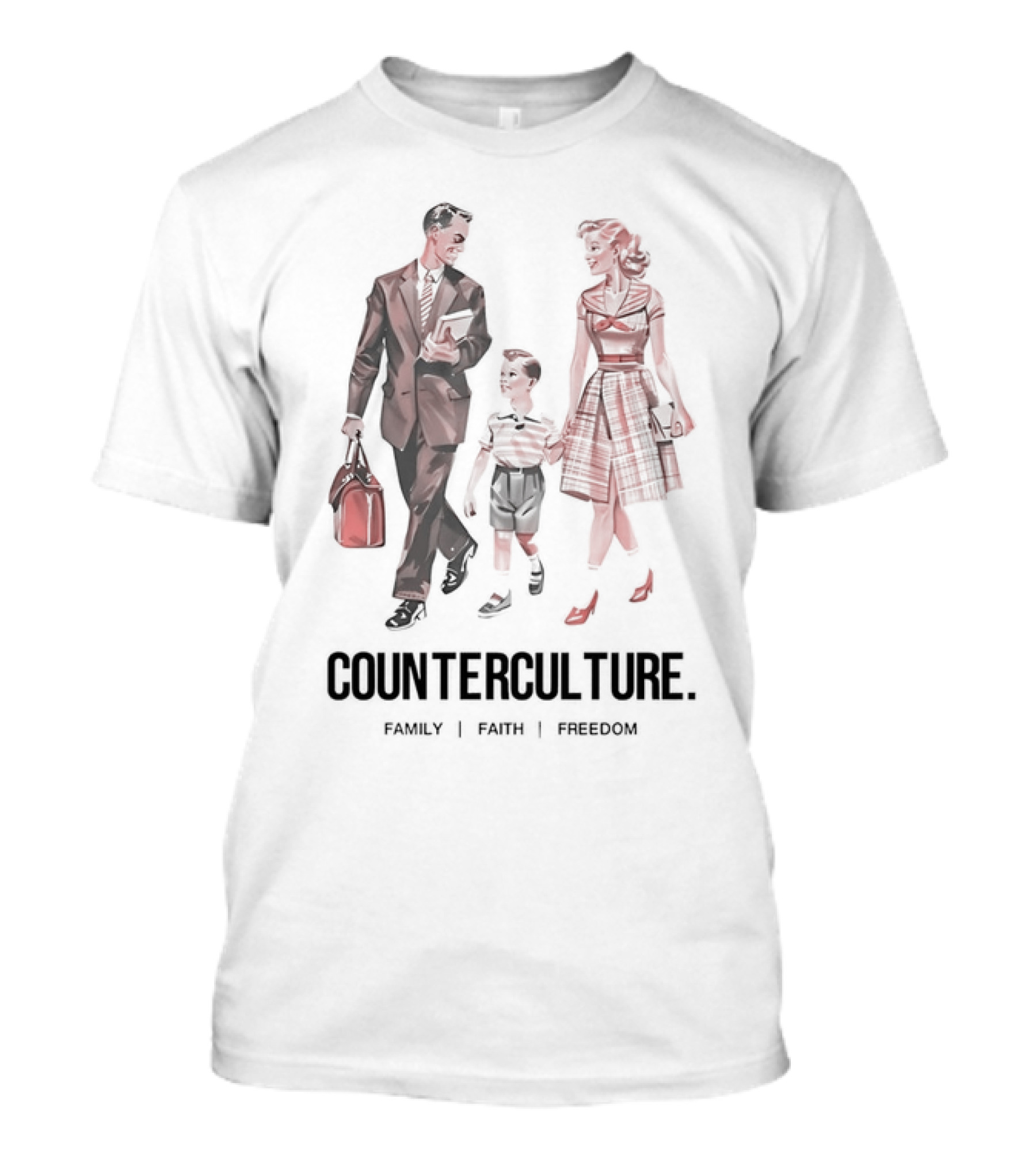 Counterculture Family Faith Freedom T-Shirt