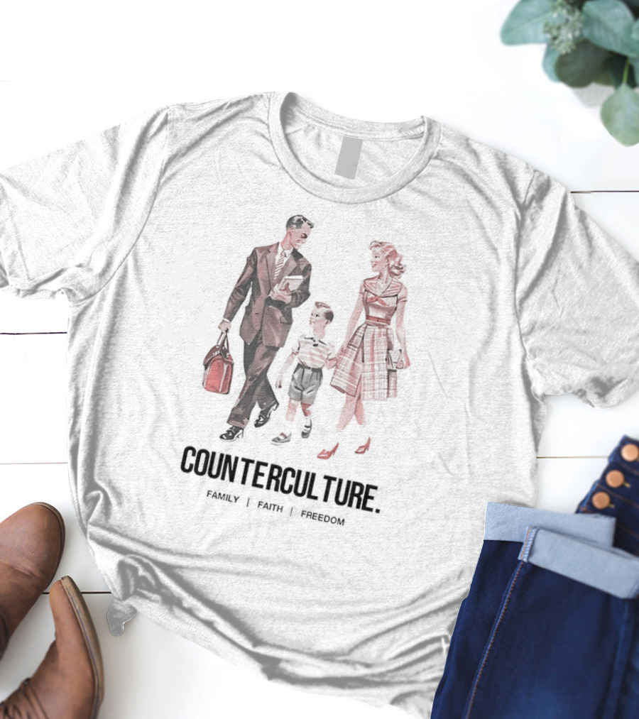 Counterculture Family Faith Freedom T-Shirt
