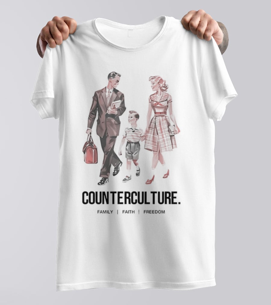 Counterculture Family Faith Freedom T-Shirt
