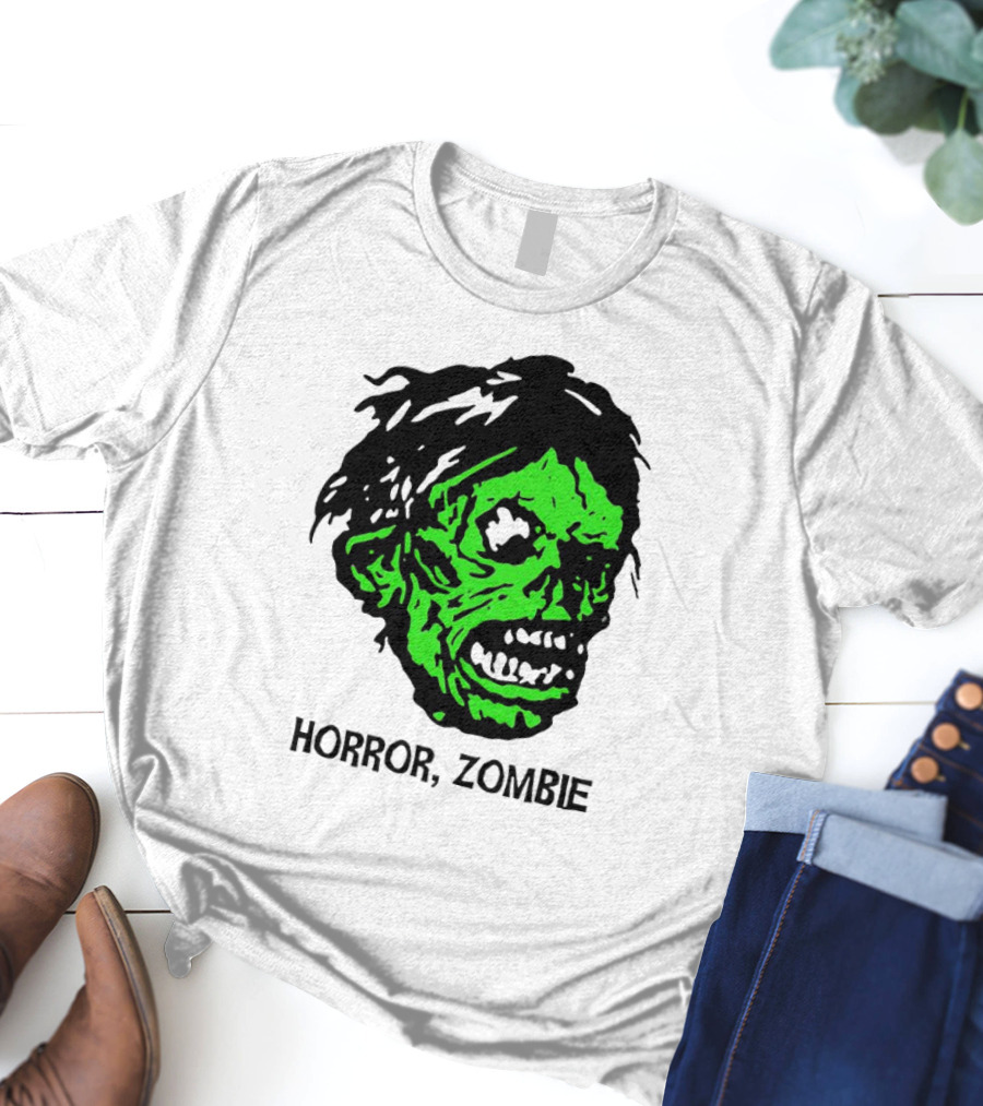 Kirk Hammett Horror Zombie Green Face T-Shirt