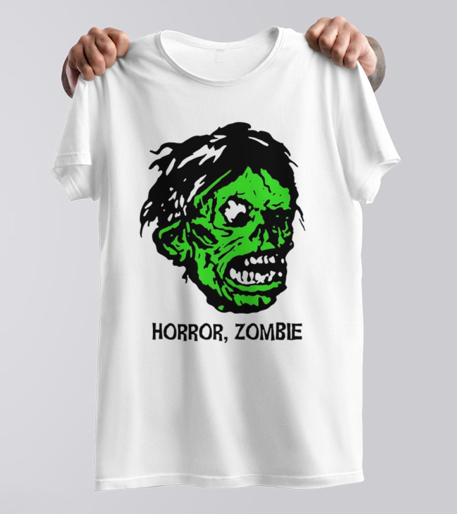Kirk Hammett Horror Zombie Green Face T-Shirt