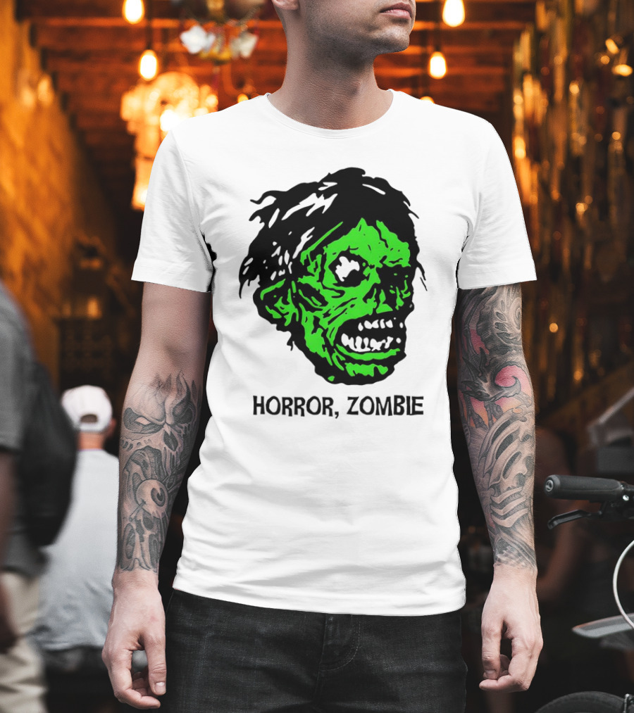 Kirk Hammett Horror Zombie Green Face T-Shirt