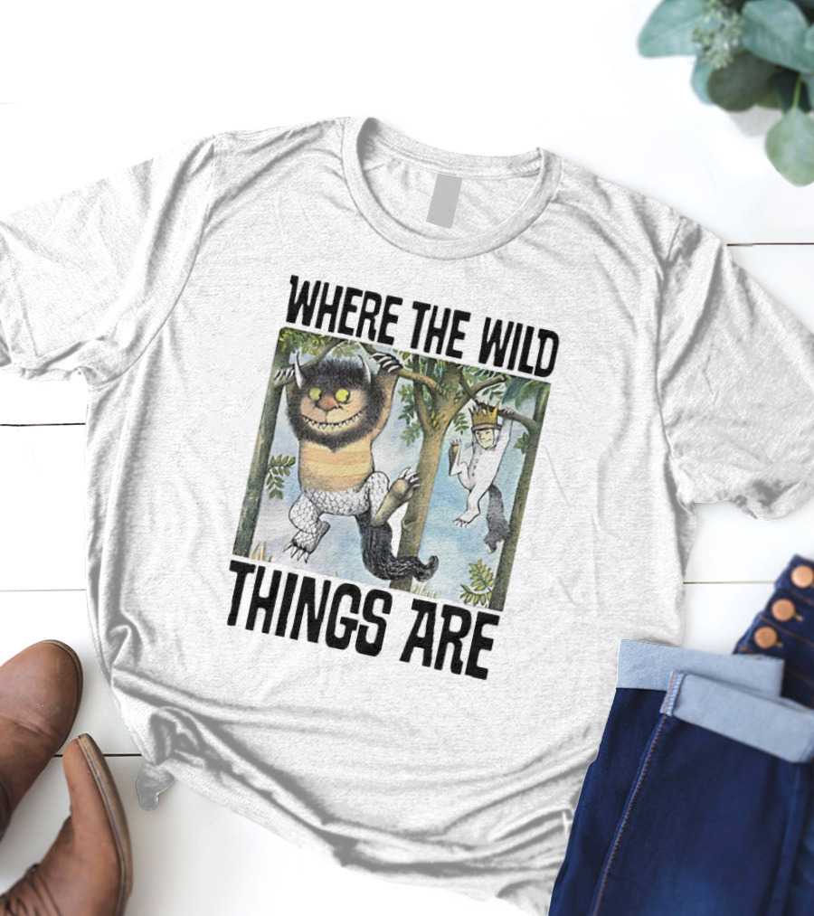 Where The Wild Things Are Moishe Sketch Hanging In Trees T-Shirt