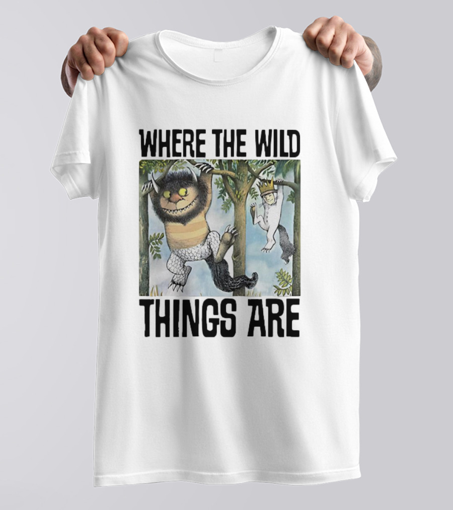 Where The Wild Things Are Moishe Sketch Hanging In Trees T-Shirt