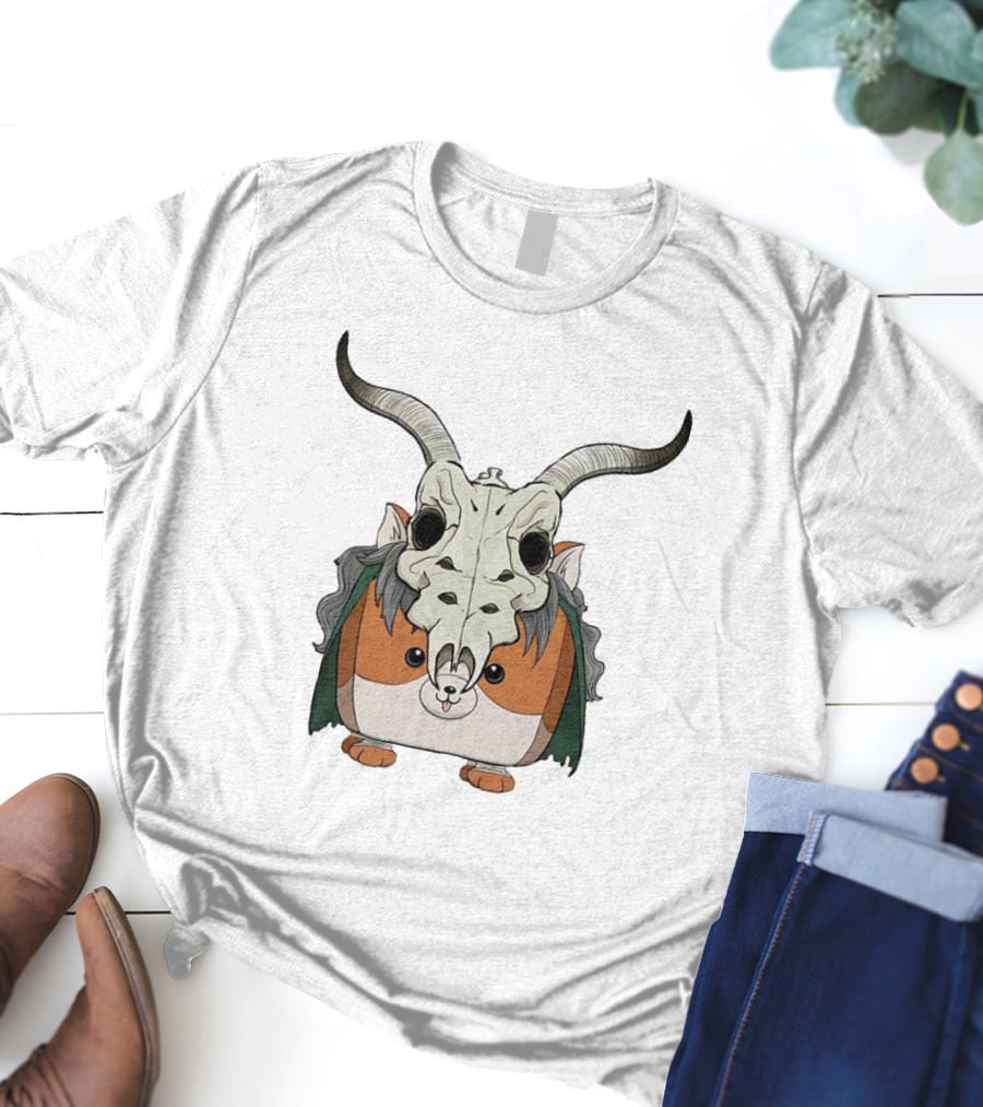 Slay With Cheeks Classic Hamster In Goat Skull Mask T-Shirt
