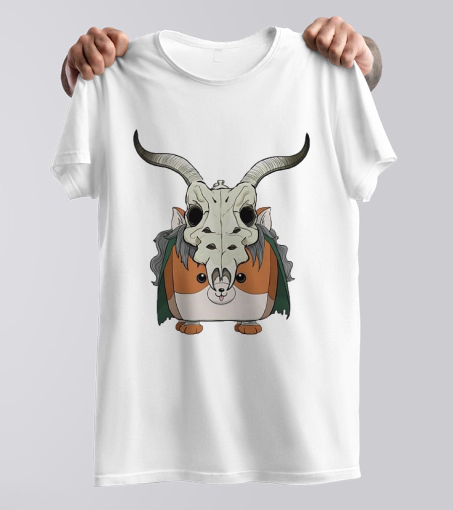 Slay With Cheeks Classic Hamster In Goat Skull Mask T-Shirt