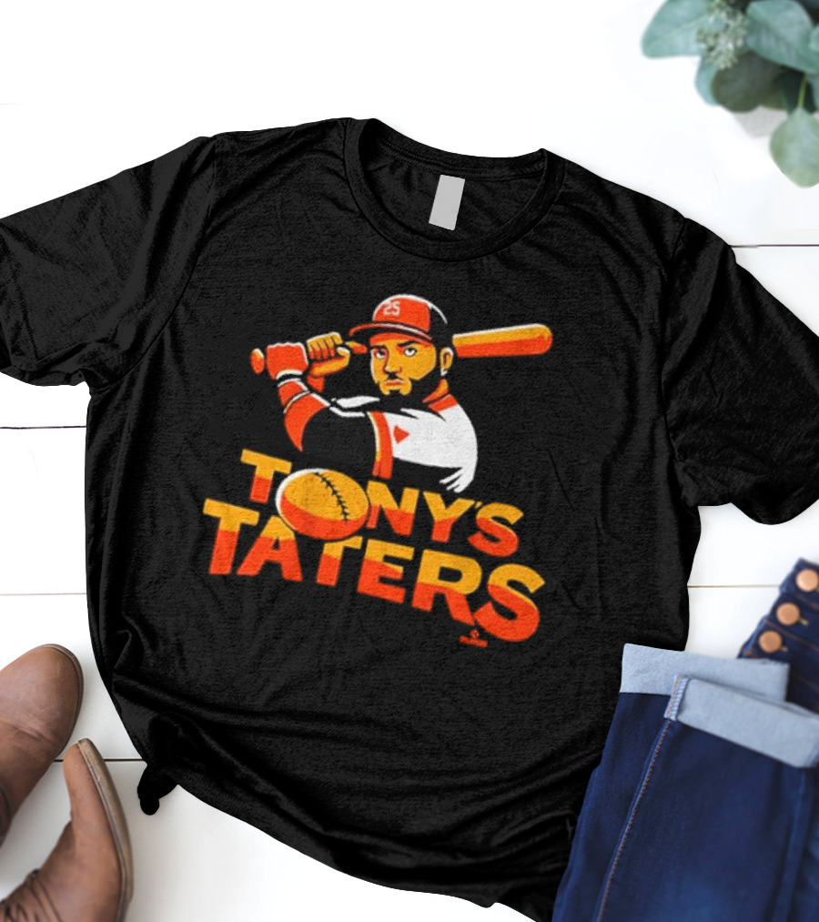 Baltimore Orioles Tony's Taters Anthony Santander Birdland Baseball T-Shirt