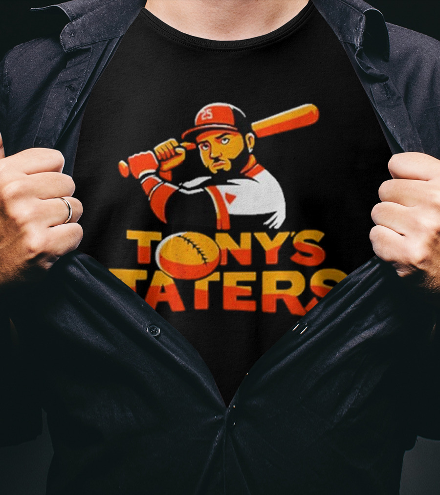 Baltimore Orioles Tony's Taters Anthony Santander Birdland Baseball T-Shirt