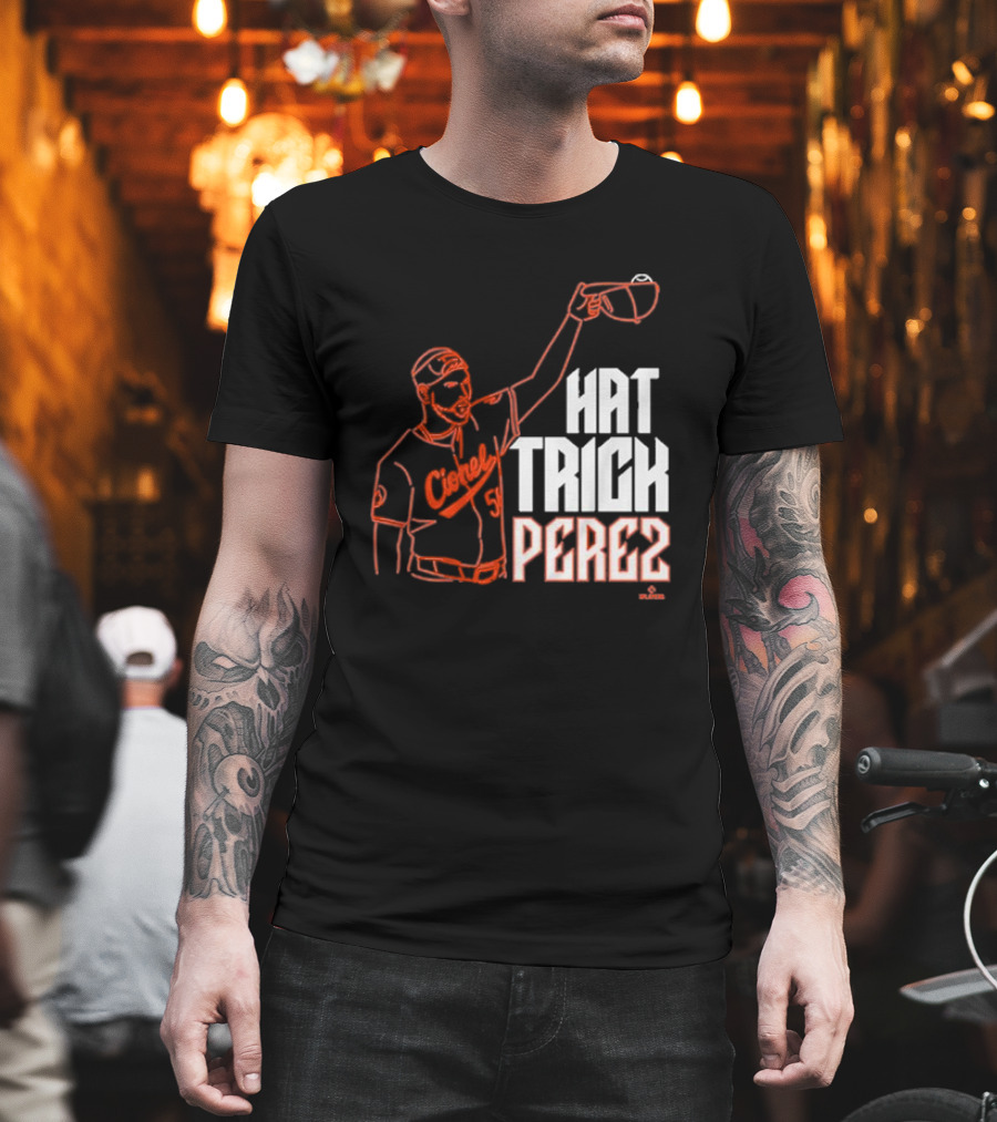 Baltimore Orioles Cionel Perez Hat Trick Perez Player T-Shirt