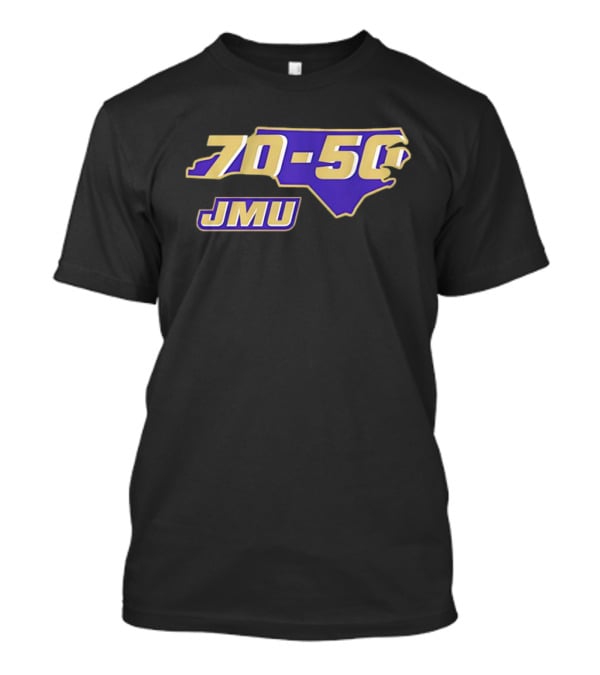 James Madison Dukes Football JMU 70-50 Vintage Map T-Shirt