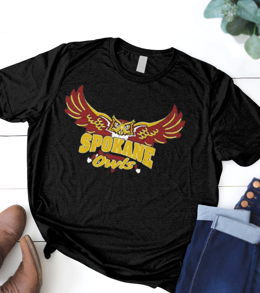 Spokane Owls Winged Emblem T-Shirt