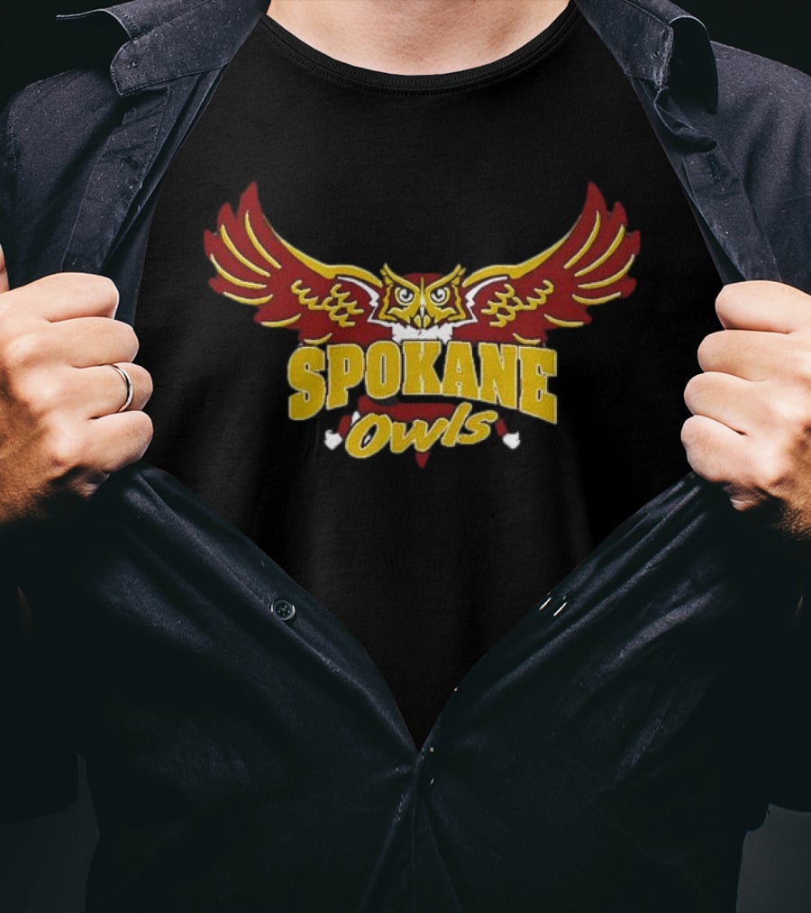 Spokane Owls Winged Emblem T-Shirt