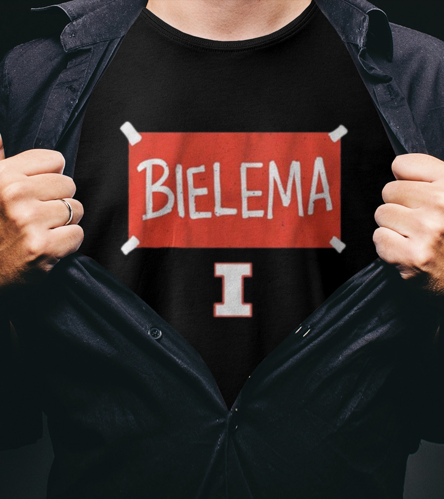 Bielema Illinois Football Banner T-Shirt