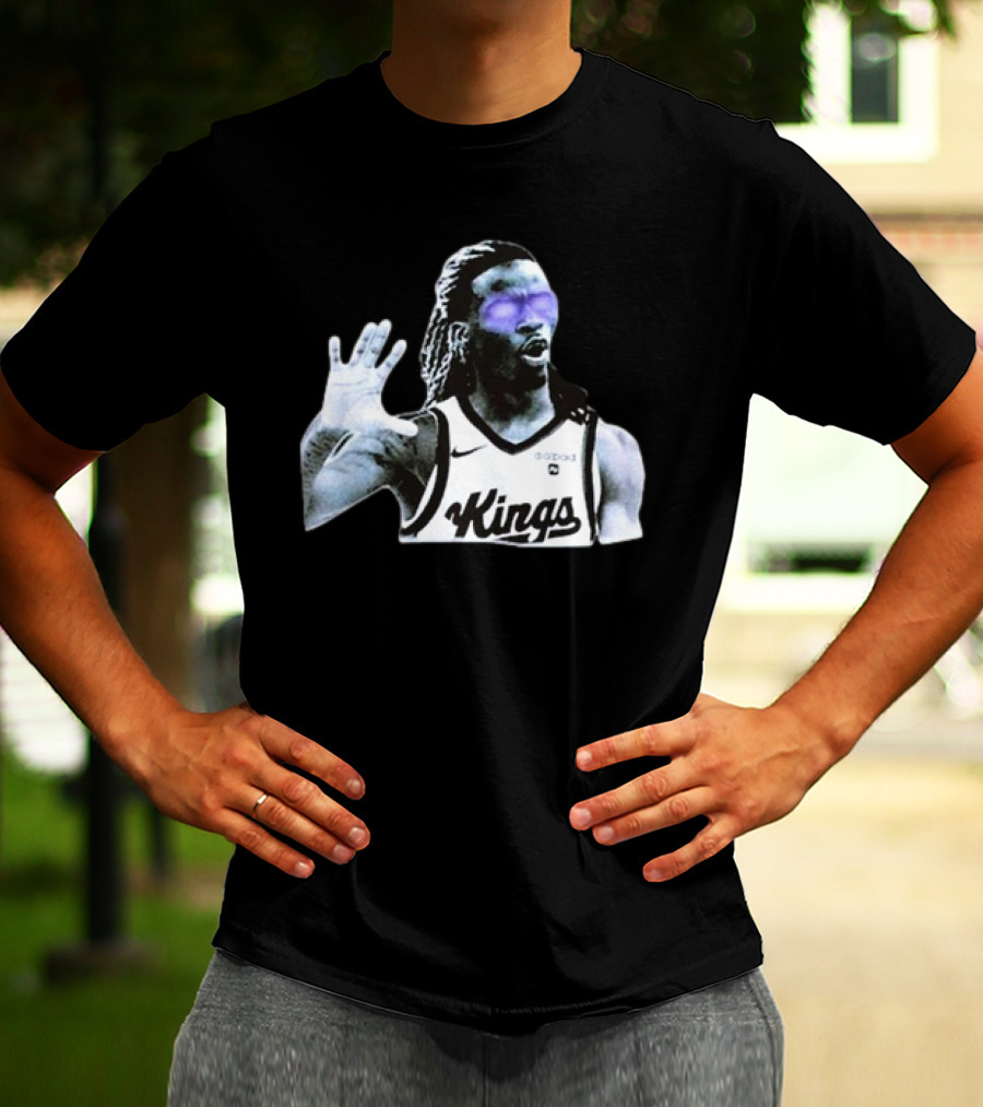 Keon Ellis Sacramento Kings Dark Basketball Player T-Shirt
