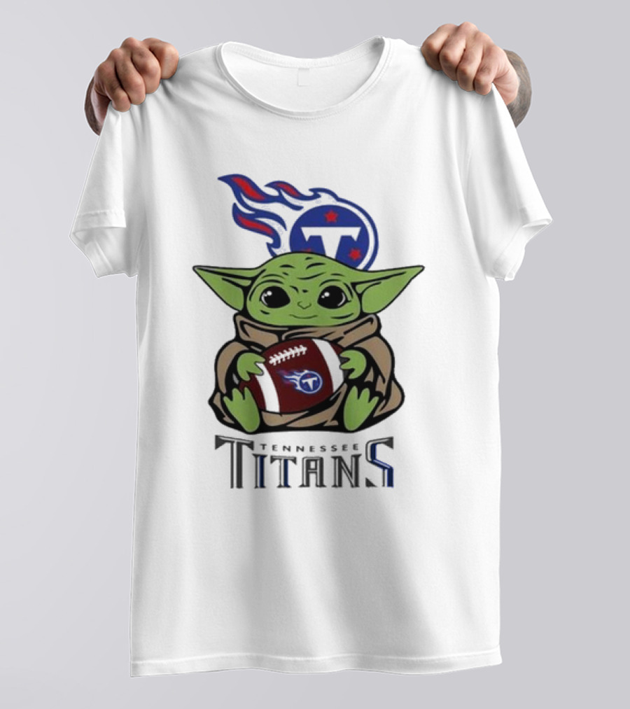 Baby Yoda Star Wars Tennessee Titans NFL Football Season T-Shirt