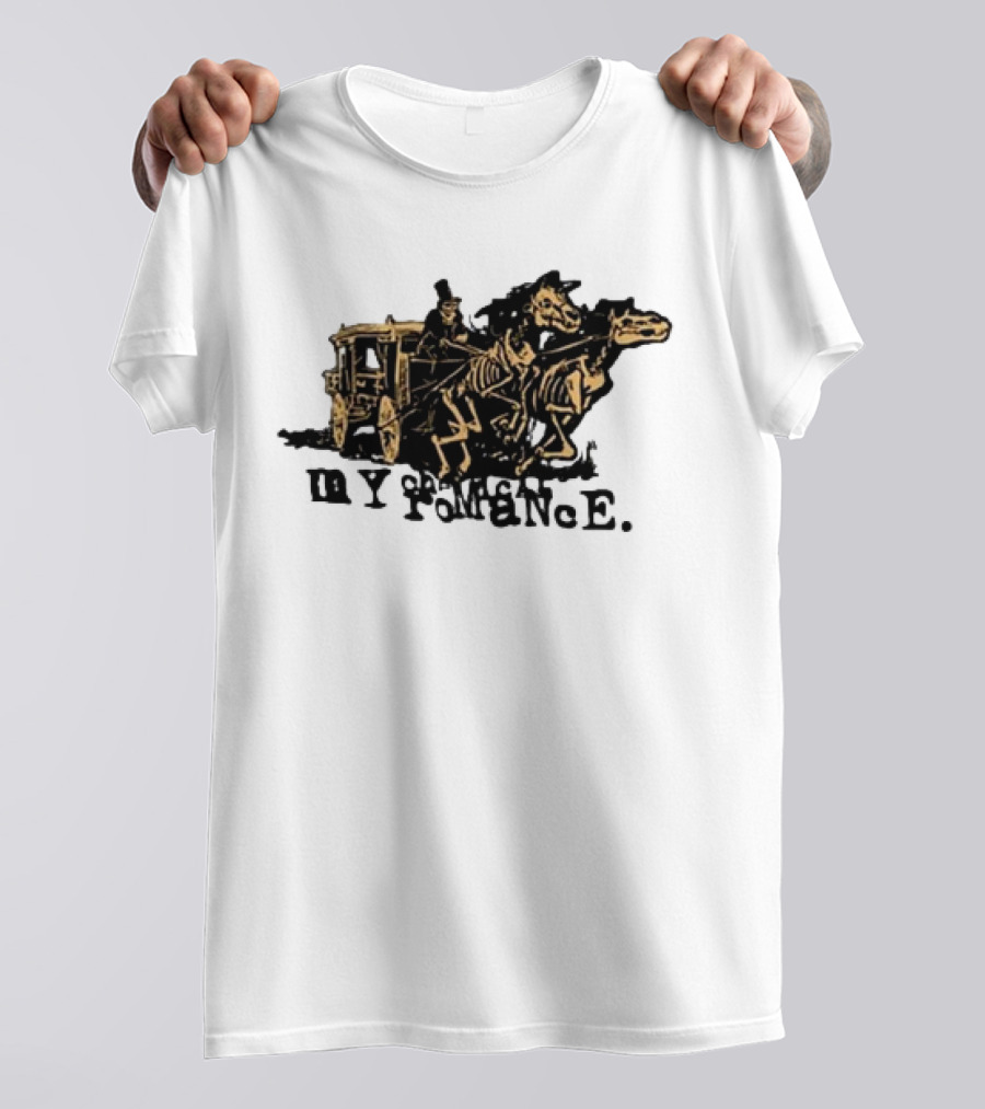 My Chemical Romance Skeleton Horse Hearse Carriage T-Shirt