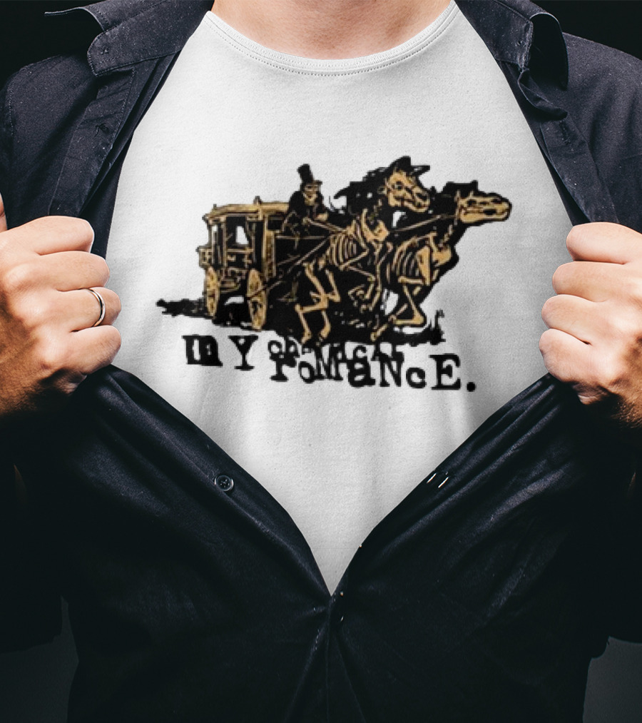 My Chemical Romance Skeleton Horse Hearse Carriage T-Shirt