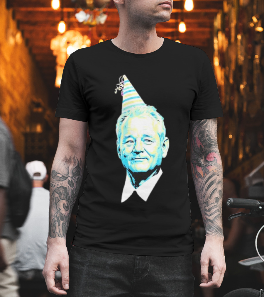 Retro Birthday Party Hat Bill T-Shirt