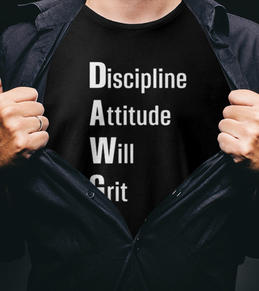 Malik Nabers Dawg Discipline Attitude Will Grit T-Shirt