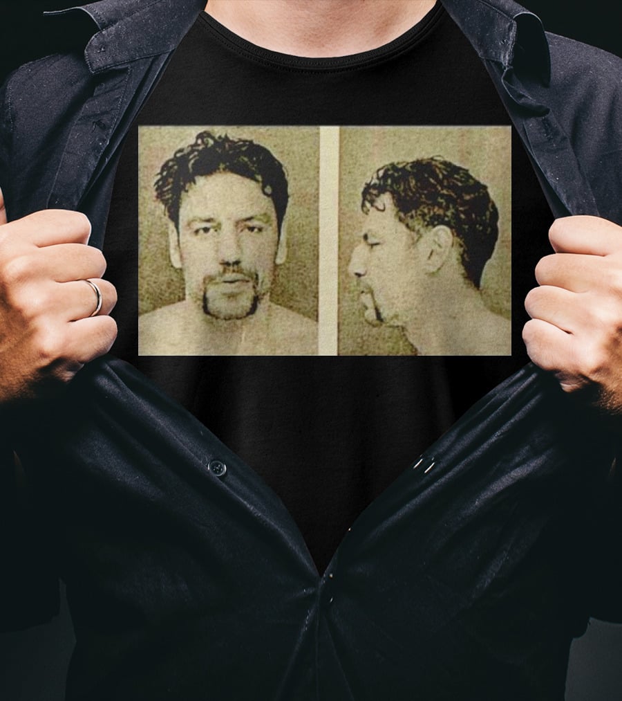 Milan Lucic Boston Bruins Mugshot Style Image T-Shirt