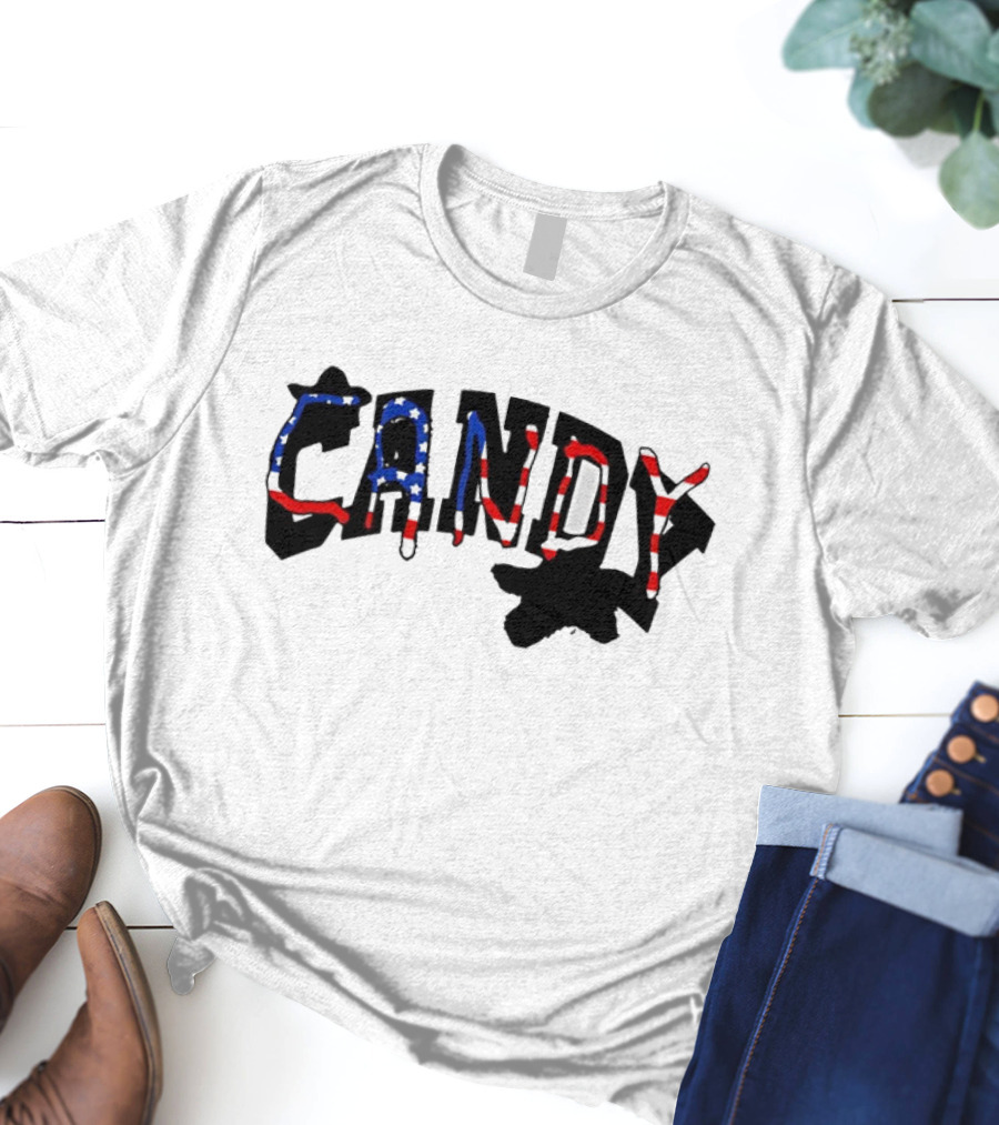 Candy Flipping USA American Flag T-Shirt