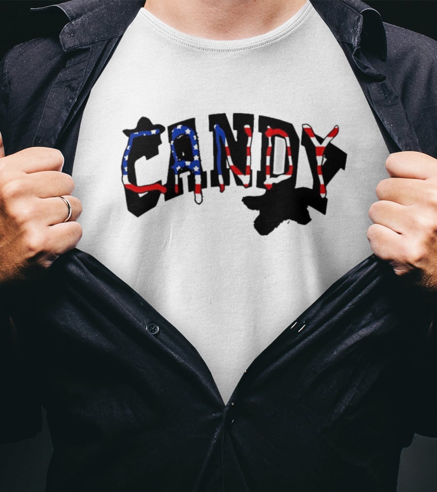 Candy Flipping USA American Flag T-Shirt