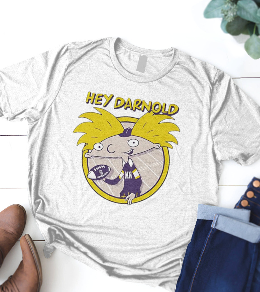 Hey Darnold Minnesota Football Cartoon Character MN Football T-Shirt
